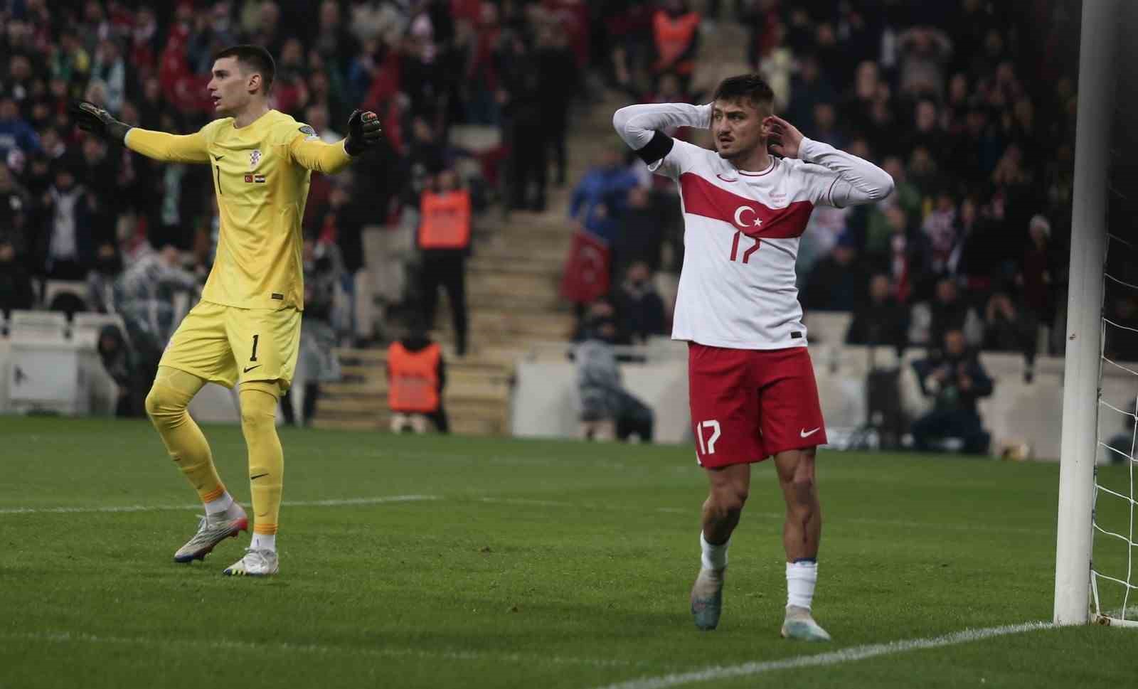 2024 Avrupa Şampiyonası Elemeleri: Türkiye: 0 - Hırvatistan: 2 (İlk Yarı)