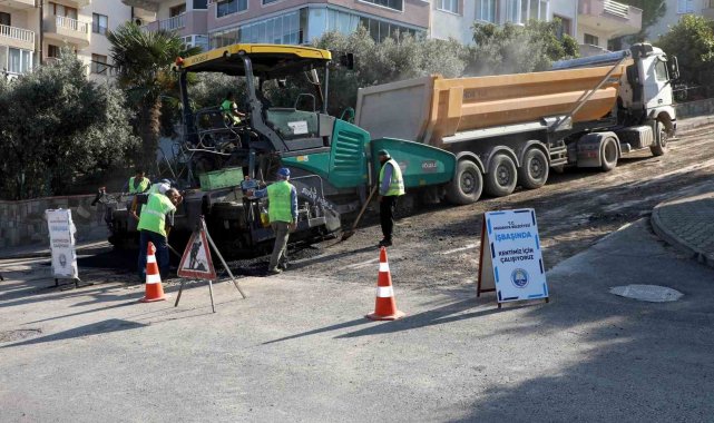 Mudanya'da yollar yenileniyor