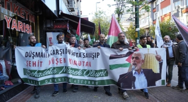 Bursa'da Yahya Sinvar için gıyabi cenaze namazı kılındı