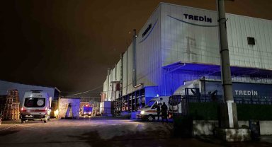Bursa'da korkutan fabrika yangını