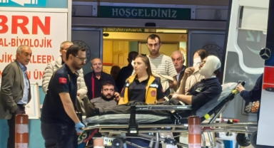 Kopan halat yüzüne çarptı