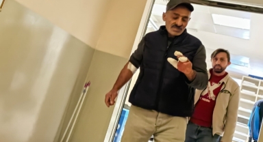 Spiralle ahşap keserken 3 parmağı koptu