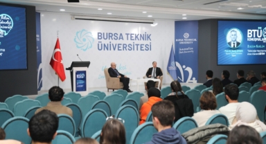 BTÜ konuşmalarının konuğu Rektör Necip Şimşek oldu