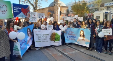 Bursa'da Organ Bağışı haftası etkinlikleri yürüyüşle başladı