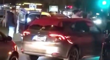 Bursa'da tepki çeken görüntüler kamerada