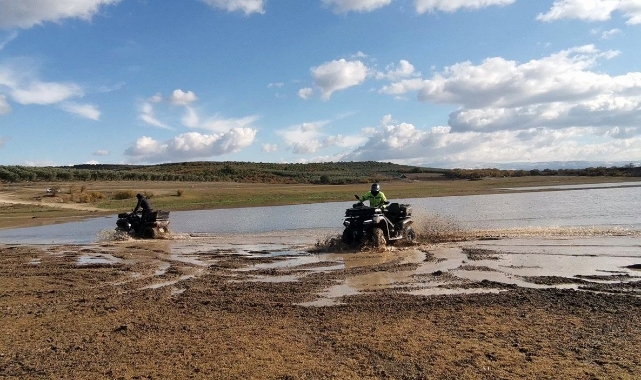Mudanya'da atv tutkunlarının off road heyecanı