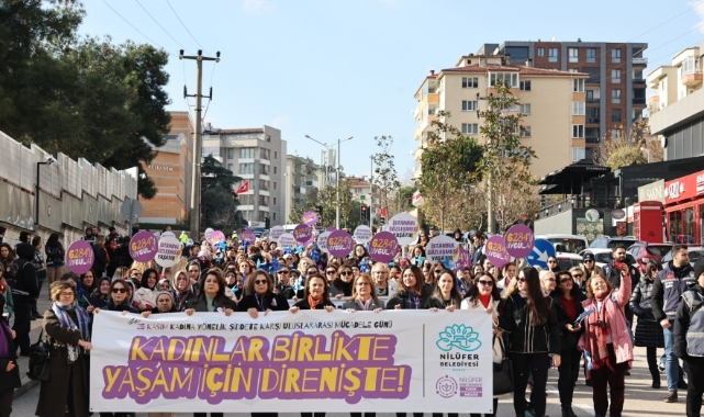 Nilüferli kadınlardan şiddete karşı tek ses
