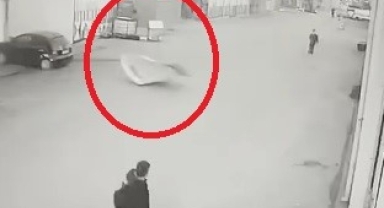 Okula giden öğrenci saniyeler ile yaralanmaktan kurtuldu