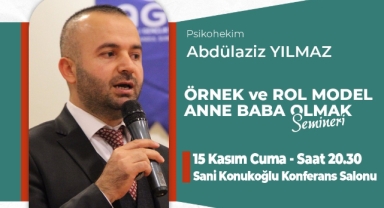 Örnek ve rol model anne baba olmak seminerine davet