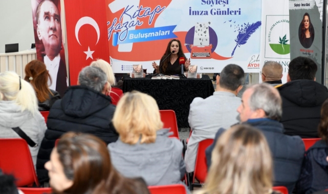 Oyuncu-yazar Nilüfer Açıkalın, Osmangazili edebiyatseverlerle buluştu
