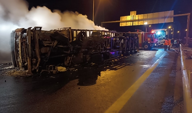 TAG Otoyolu’nda otomobil, otobüs ve tırın karıştığı zincirleme kaza: 1 ölü, 19 yaralı