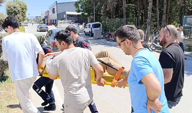 Yaralanan vatandaşı güneşten böyle korudular