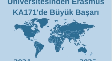 BUÜ Erasmus KA171 projelerinde büyük yükseliş