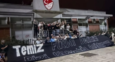 Büyük protesto: Trabzonspor taraftarı TFF binasına gitti