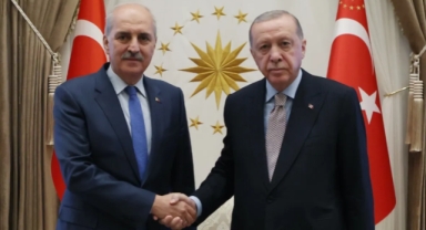 Cumhurbaşkanı Erdoğan, TBMM Başkanı Kurtulmuş ile Görüştü