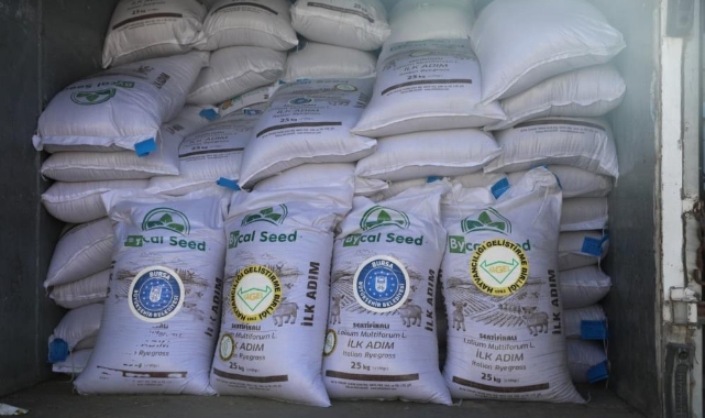 Bursa Büyükşehir’den Çiftçiye 5 Ton İtalyan Çimi Desteği
