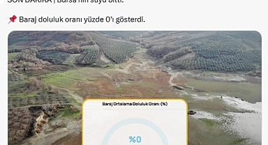 Bursa'da Su Alarmı: Doğancı ve Nilüfer Barajları Tükendi