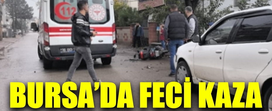 Bursa İnegöl'de otomobil ile motosiklet çarpıştı: Sürücü yaralandı