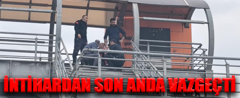 Bursa İnegöl’de Üst Geçitte İntihar Girişimi: Polis Ekipleri Alkışlarla Karşılandı