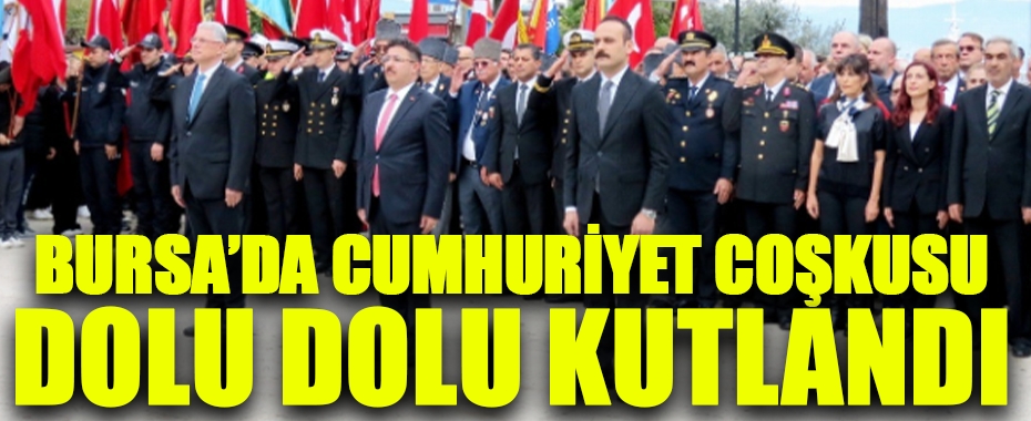 Cumhuriyet Bayramı Mudanya'da coşkuyla kutlandı