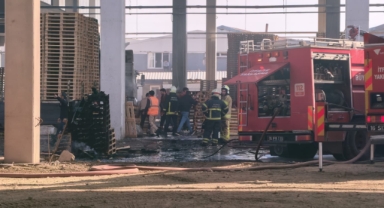 Bursa'da Palet Fabrikası Alevlere Teslim Oldu