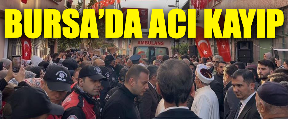 Bursa'da Şehit Hava Uçak Bakım Astsubay Ramazan Yağız Son Yolculuğuna Uğurlandı