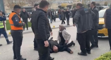 Bursa Şehir Hastanesi önünde kaza: Yolun karşısına geçerken taksi çarptı