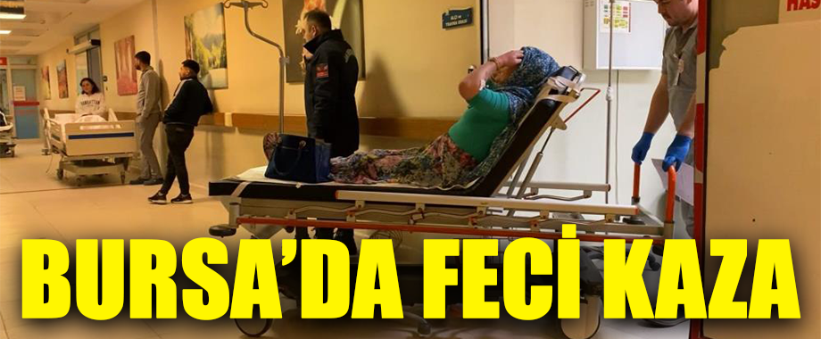 Kestel’de lastiği patlayan otomobil şarampole yuvarlandı