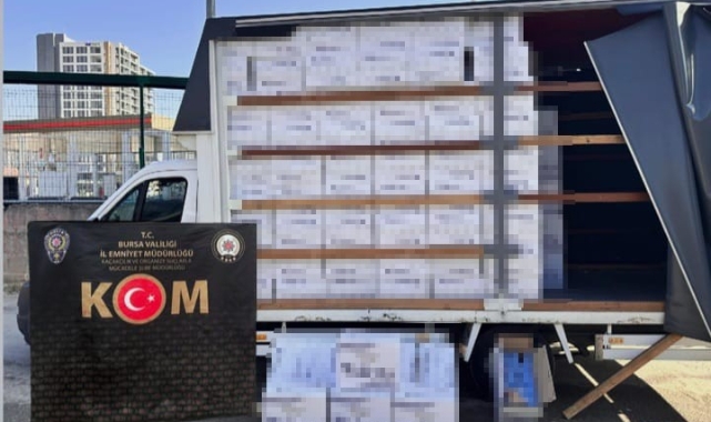 Bursa’da 3 Milyon 410 Bin Kaçak Makaron Ele Geçirildi