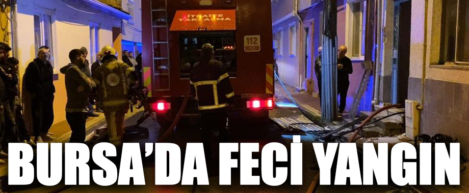 Bursa İnegöl’de 2 Katlı Binanın Çatısında Yangın Çıktı