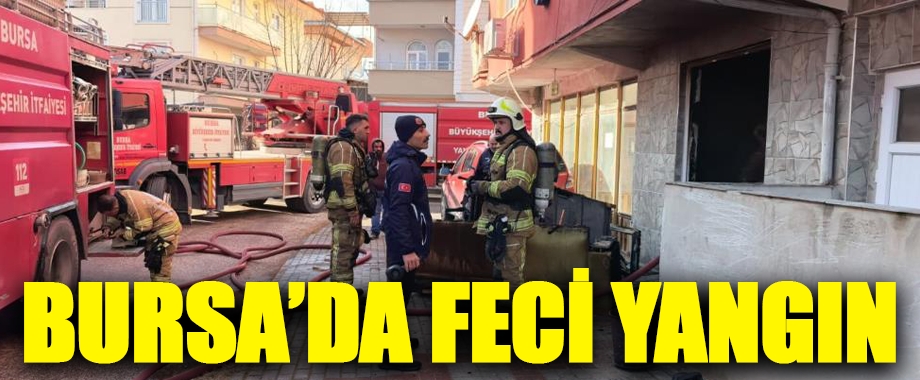 Bursa İnegöl'de Apartman Dairesinde Yangın