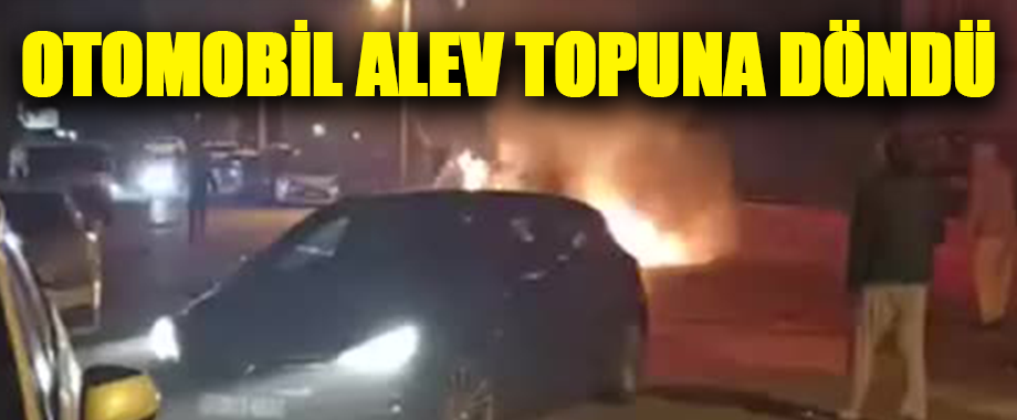 Bursa Nilüfer’de Seyir Halindeki Elektrikli Otomobil Alev Aldı