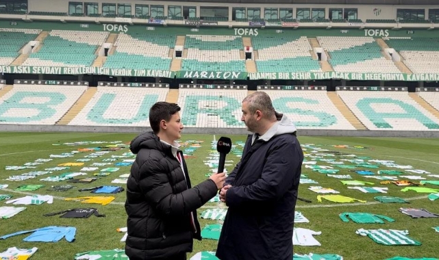 Bursaspor Matlı Stadyumu’nda 308 İmzalı Forma ile Görsel Şölen