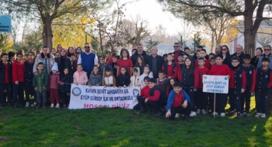 Kayapa’da Öğrenciler Yeşil Vatan İçin Fidan Dikti