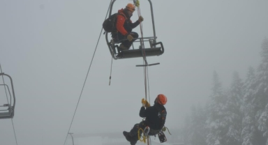 Uludağ’da Kurtarma Tatbikatı