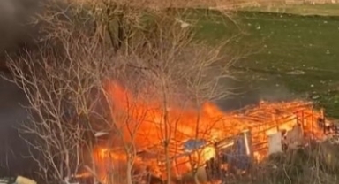 Bursa Karacabey’de Ağılda Yangın Paniği: Hayvanlar Son Anda Kurtarıldı