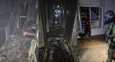 İnegöl’de Apartman Yangını
