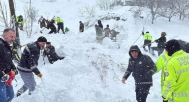 Van’da Çığ Felaketi: 1 Kişi Kayıp, 22 Ev Boşaltıldı