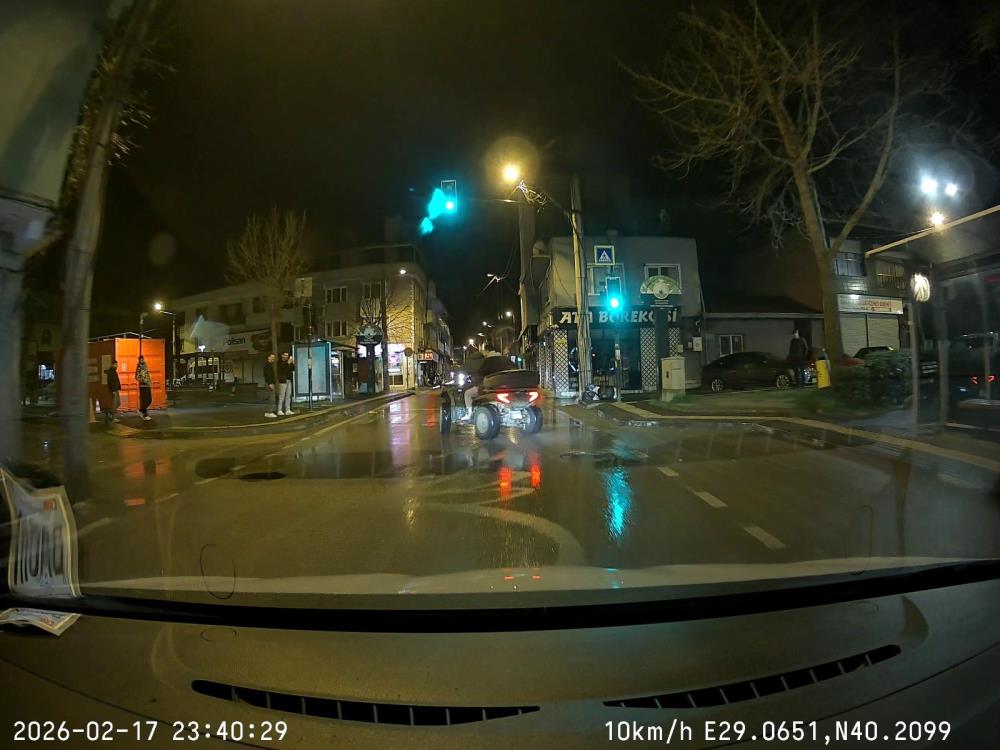 Bursa Osmangazi’de ATV Drift Faciası Kamerada