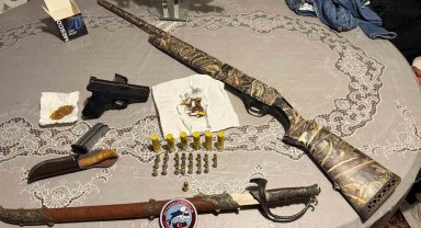 Bursa'da huzur uygulaması: Silah ve mühimmat ele geçirildi