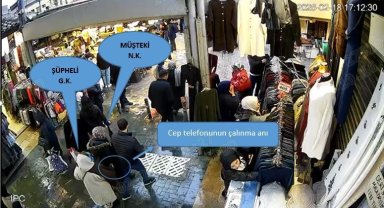 Bursa'da yankesicinin el çabukluğu izleyenleri şoke etti