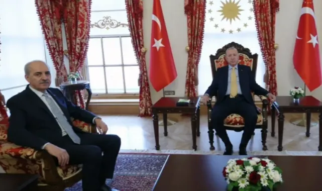 Cumhurbaşkanı Erdoğan, TBMM Başkanı Numan Kurtulmuş’u Kabul Etti