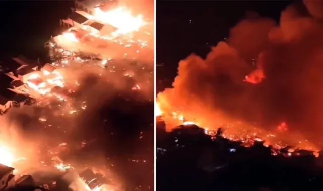 Filipinler'de çıkan yangın faciaya neden oldu