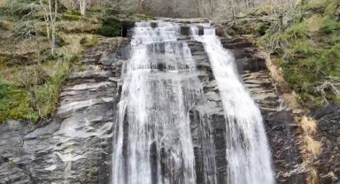 Kar suları Suuçtu Şelalesini coşturdu...