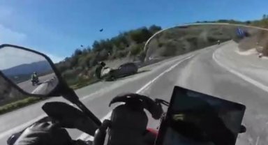 Motosiklette ölüm böyle geldi...