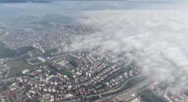 Bursa'da Görsel Şölen: Sis Bulutları Şehri Kapladı