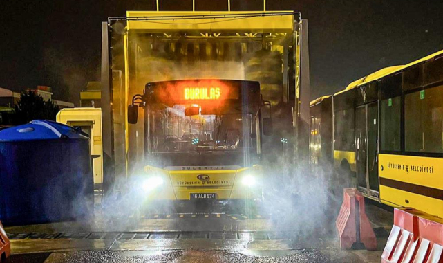 Bursa’da Toplu Taşıma Araçlarında Bayrama Özel Hijyen Seferberliği