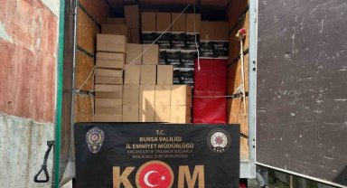 Bursa'da 6 milyon 360 bin kaçak makaron ele geçirildi