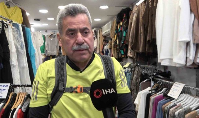 Bursa'da 66 yaşındaki esnaf, oruçlu halde trafiğe takılmamak için iftara koşuyor