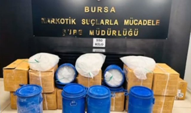 Bursa'da büyük uyuşturucu operasyonu